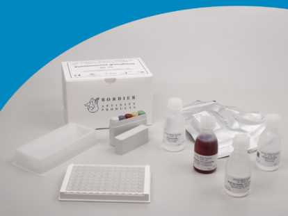 Echinococcus ganulosus IgG ELISA test kit with kit components